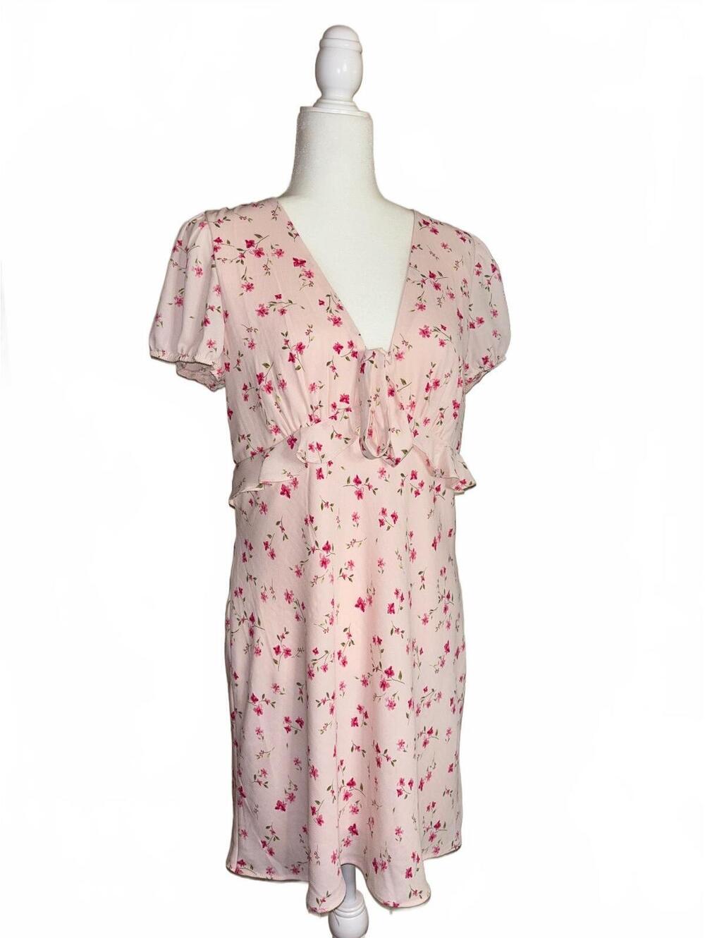 Trixxi Light Pink Floral Dress